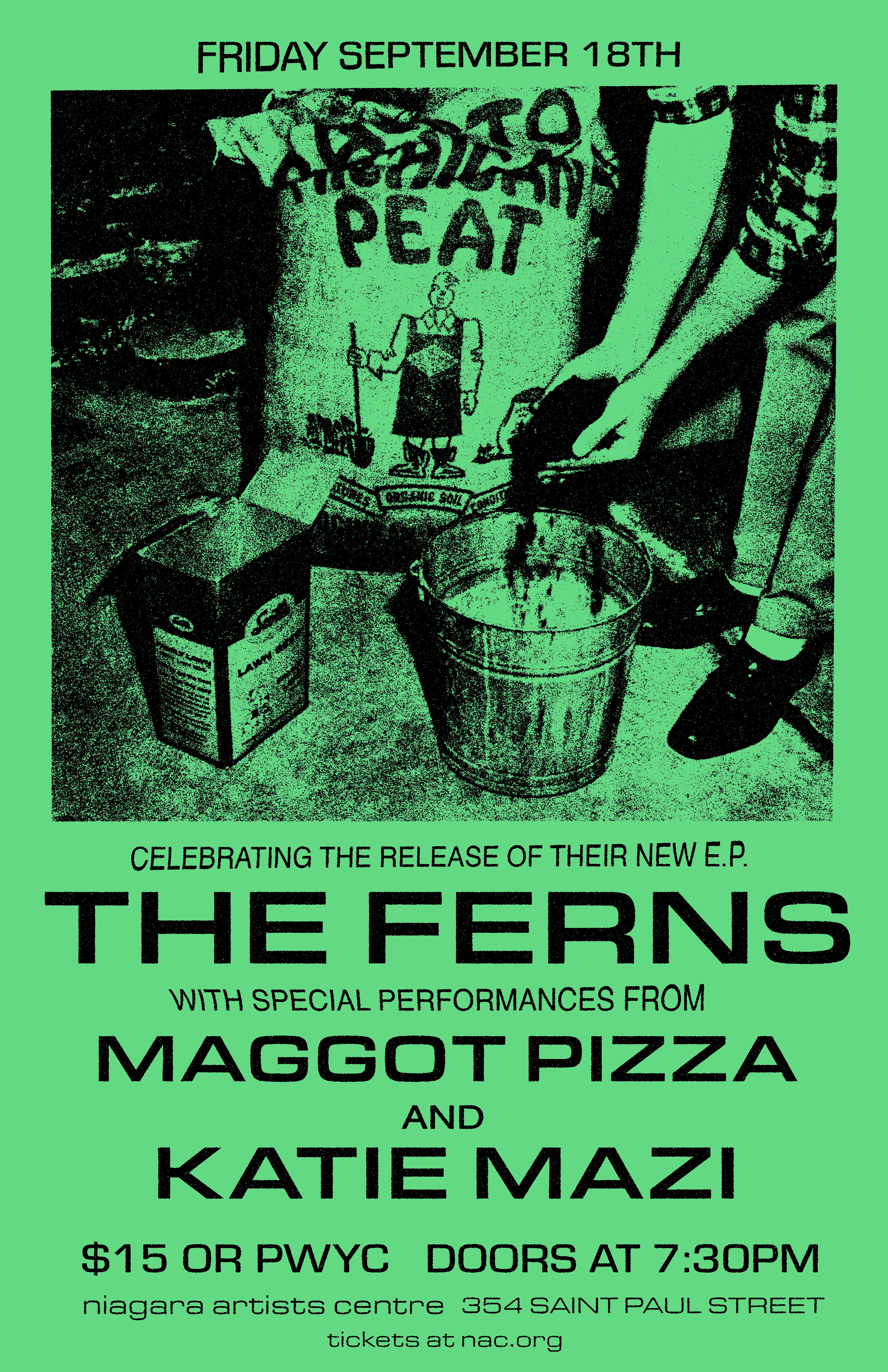 The Ferns EP Release with Maggot Pizza and Katie Mazi