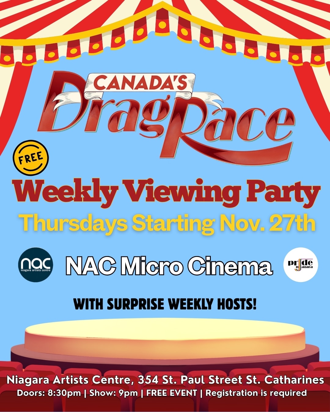 Canada’s Drag Race Viewing Party with Pride Niagara!
