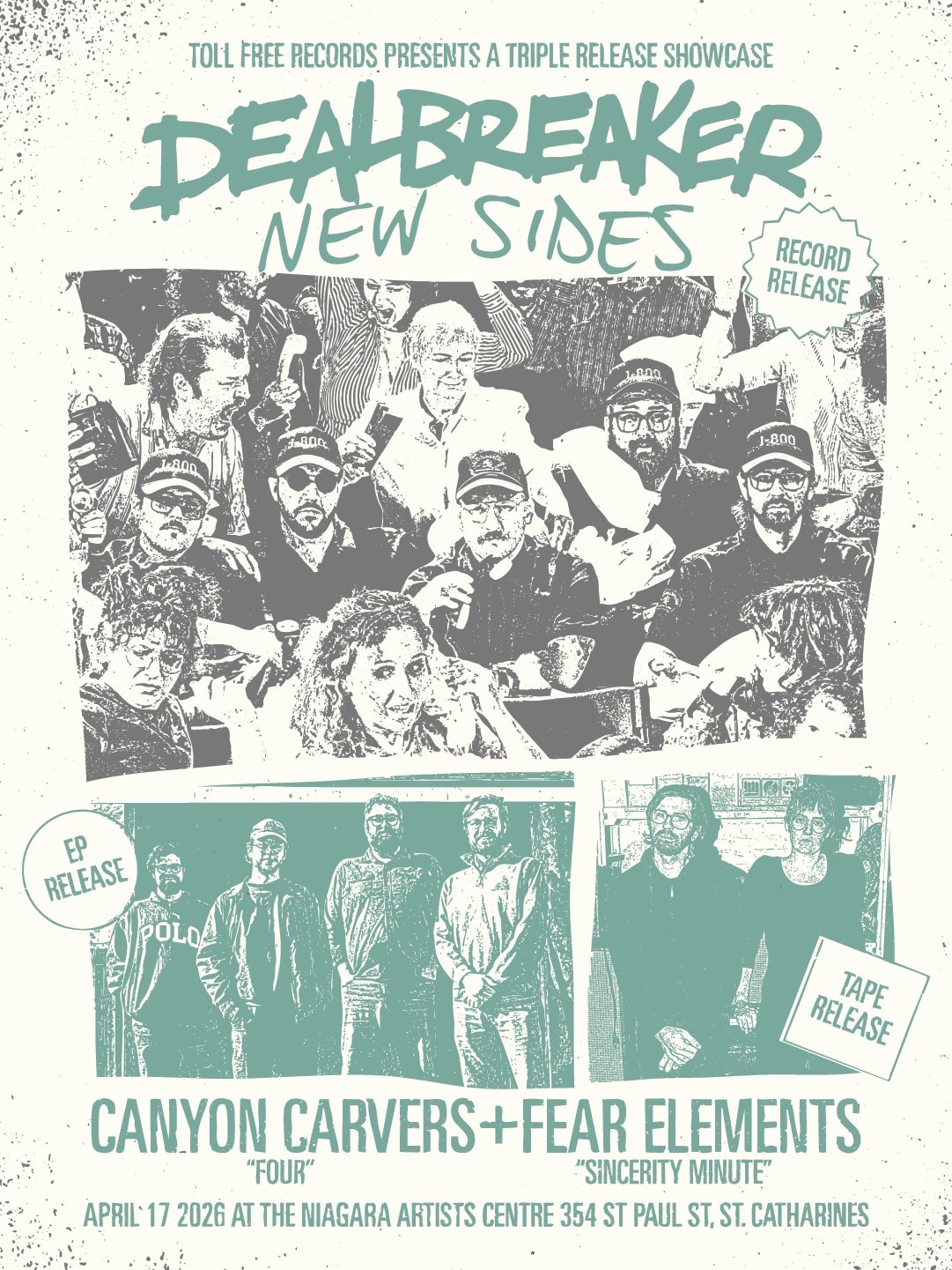 Dealbreaker Record Release with Canyon Carvers and Fear Elements