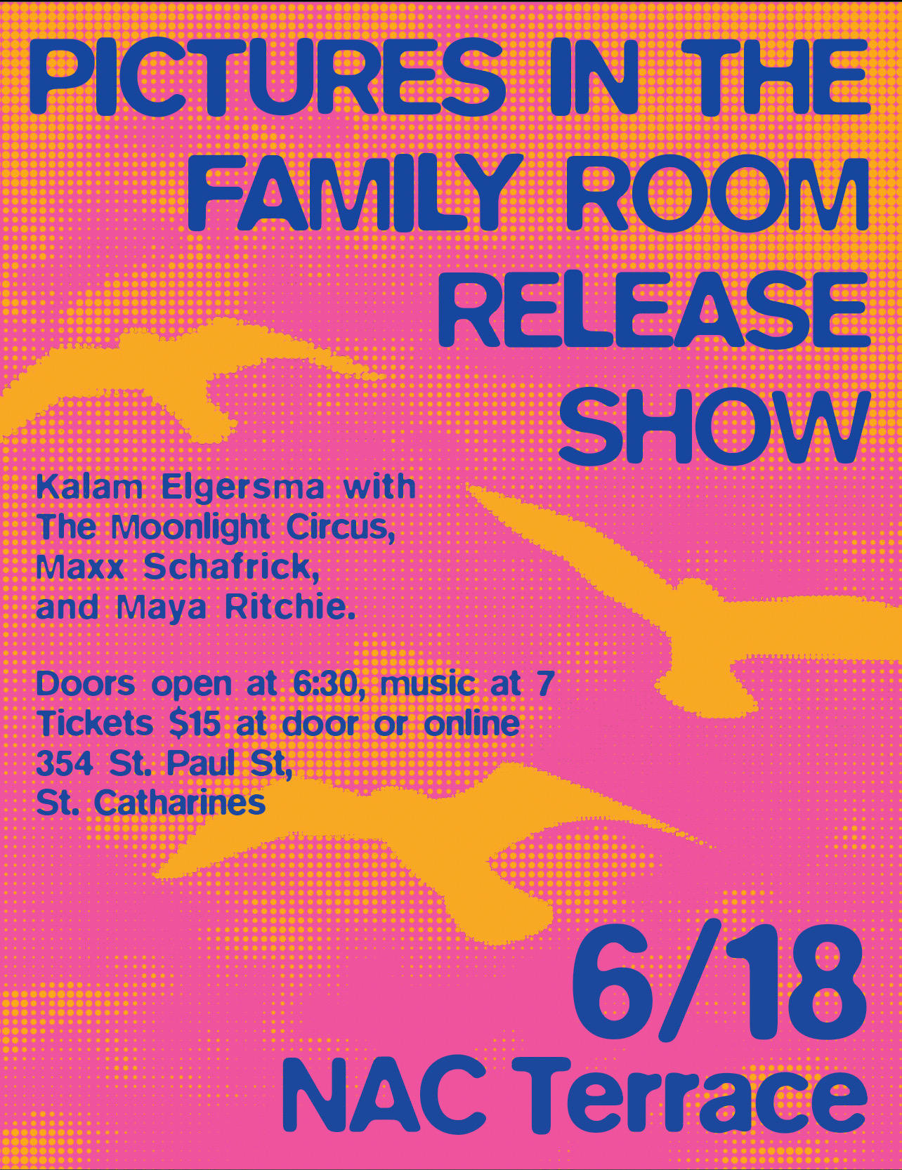 Kalam Elgersma Album Release with The Moonlight Circus and More 