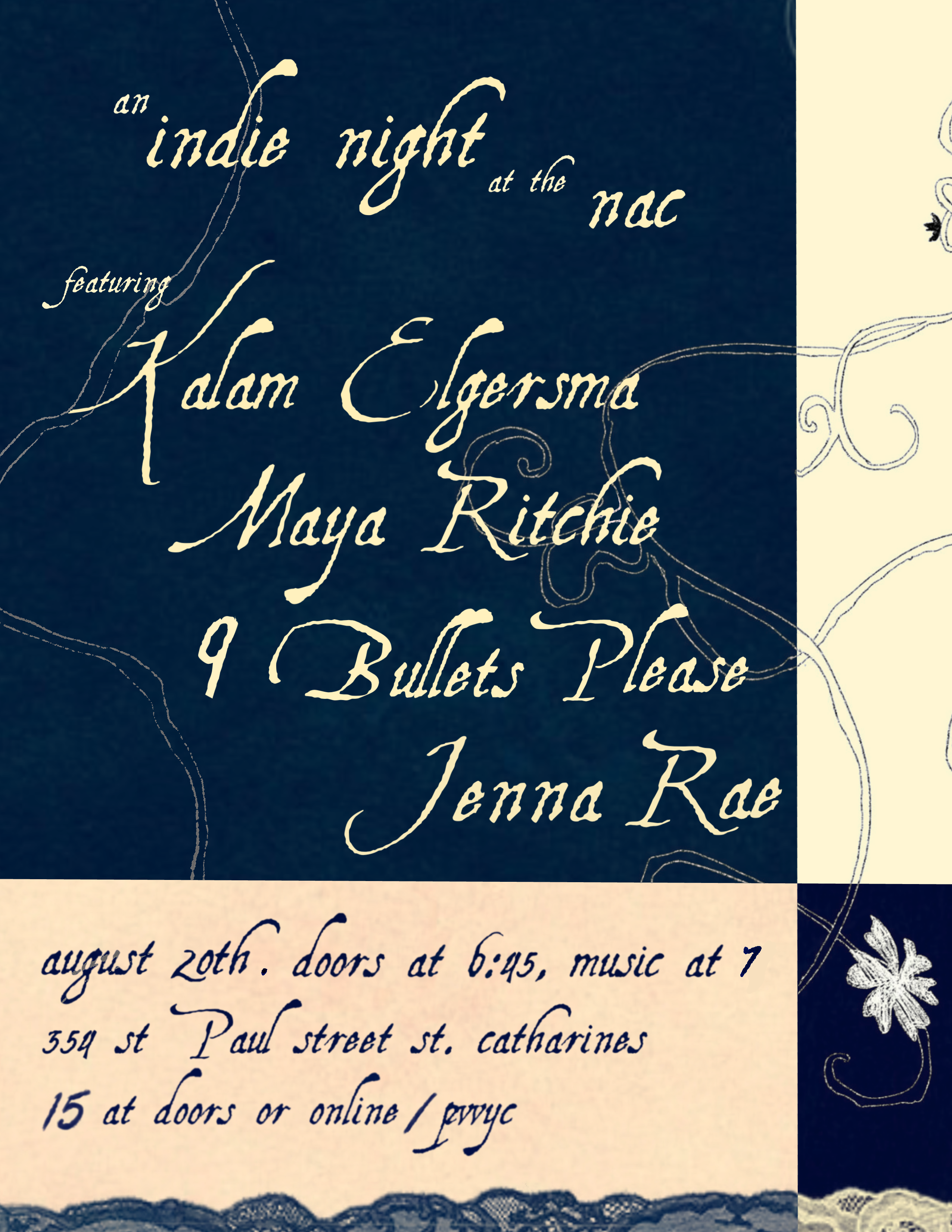 Kalam Egersma, Maya Ritchie, 9 Bullets Please and Jenna Rae