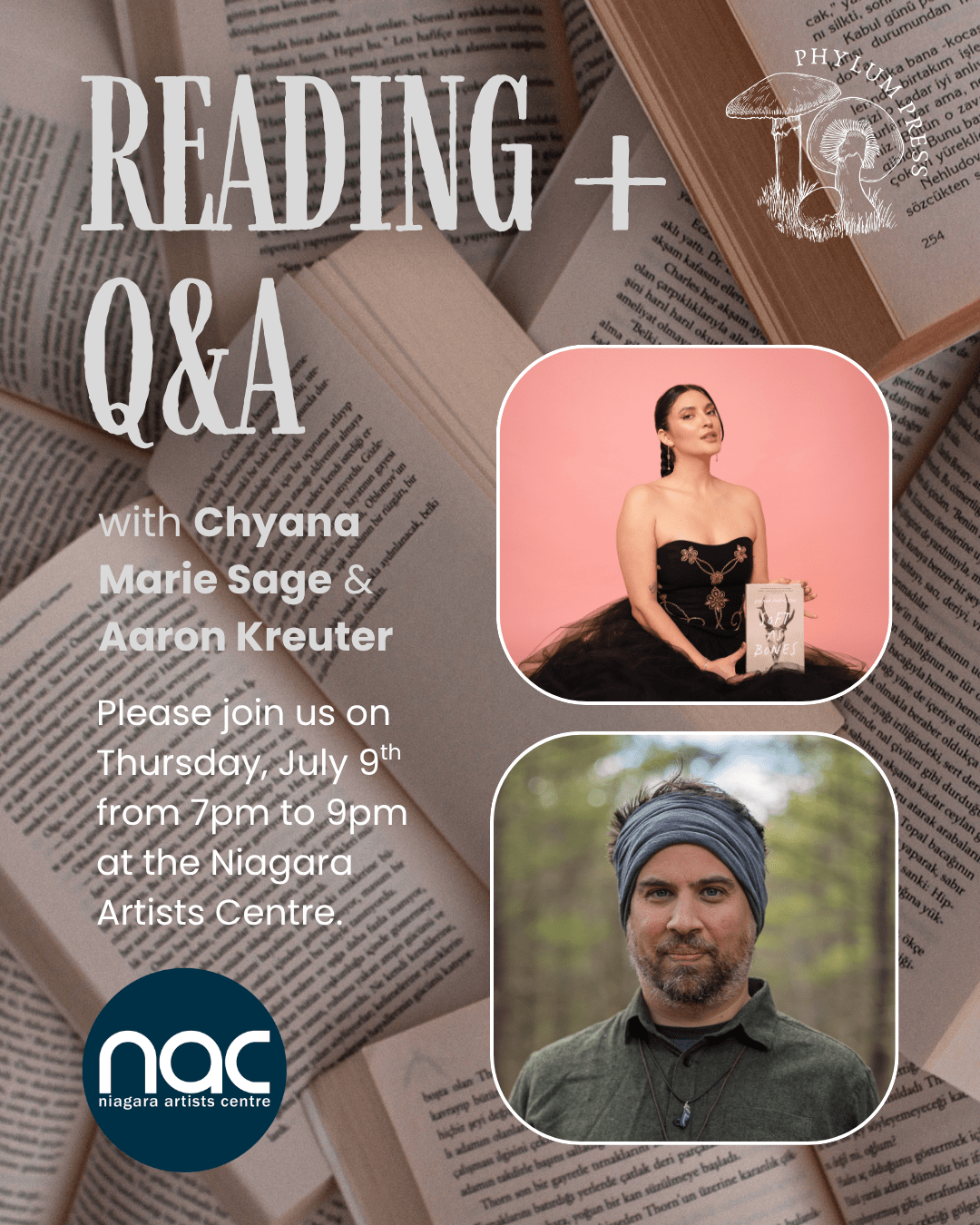 Phylum Reading | Chyana Marie Sage & Aaron Kreuter 